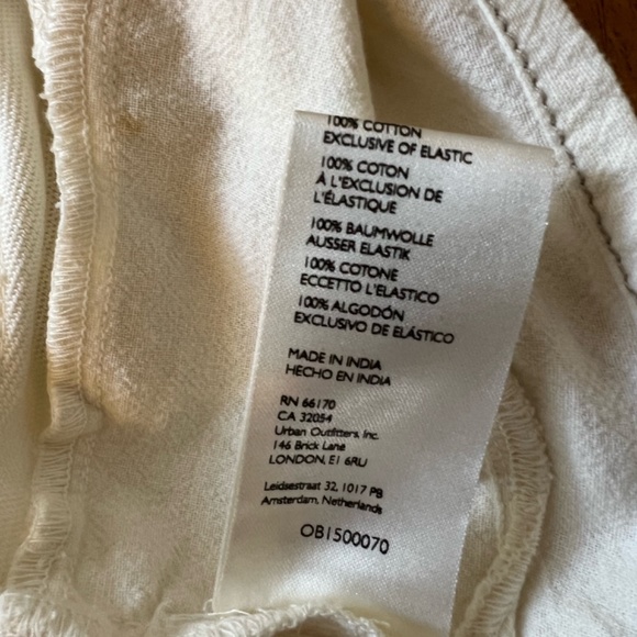 We The Free white 100% cotton white crop top size xs - Picture 7 of 7